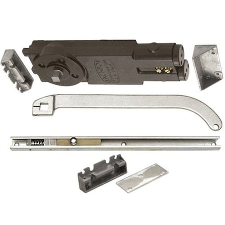 Aluminum Regular Duty Spring 105DegHold Open Overhead Concealed Closer W/ 'U' Offset Slide-Arm Hard
